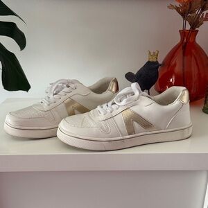 MIA White and Gold Sneakers